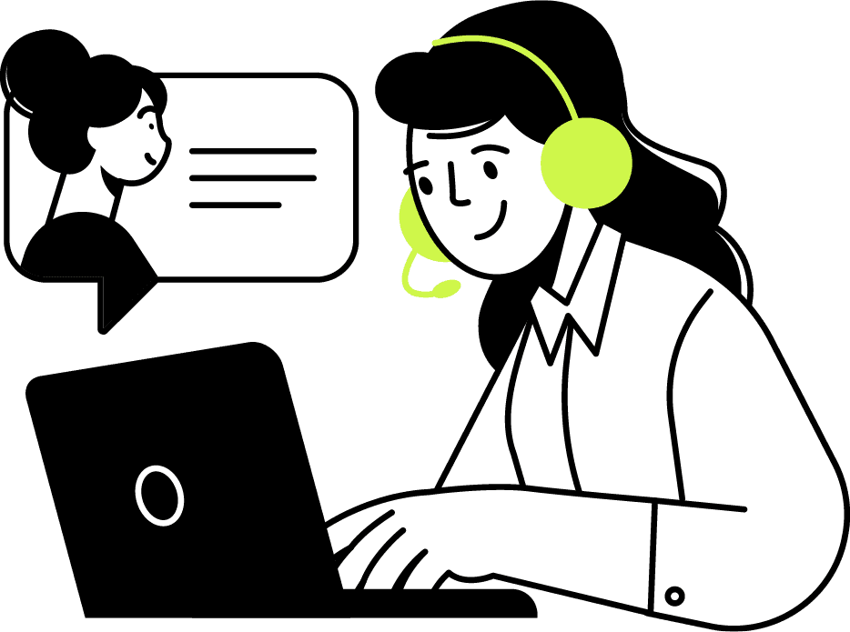 Ilustração de atendimento de previdência