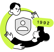 Ilustração de portfólio marcando 1992
